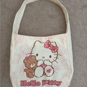 Hello Kitty Cream and Pink Tote Bag